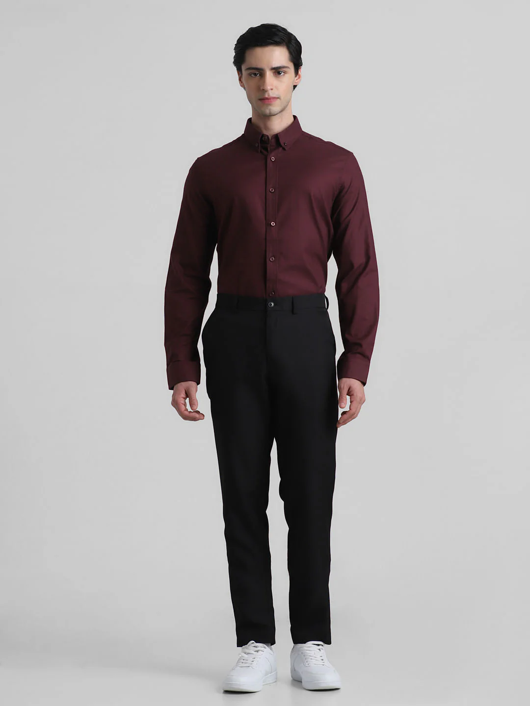 Maroon Formal Full Sleeves Shirt - Image 6