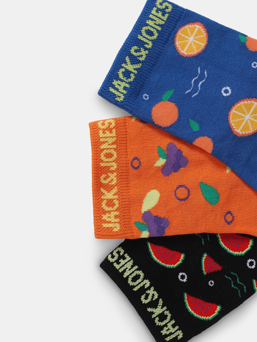 Pack of 2 Fruit Print Mid-Length Socks - Image 2