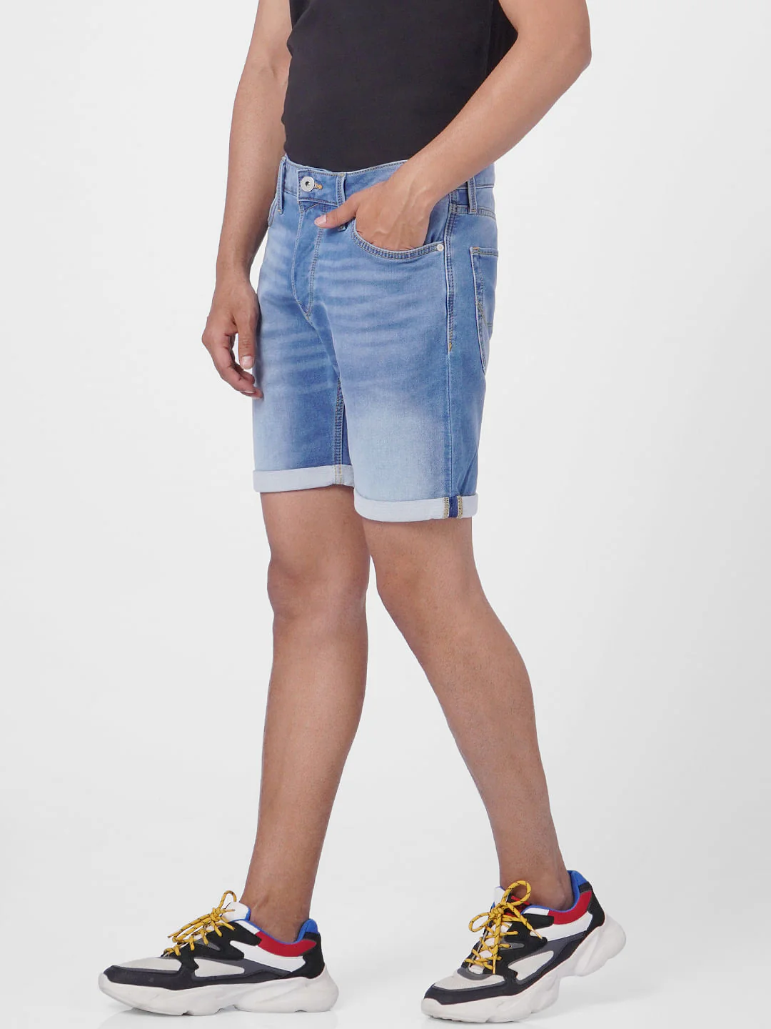 Blue Denim Shorts - Image 3