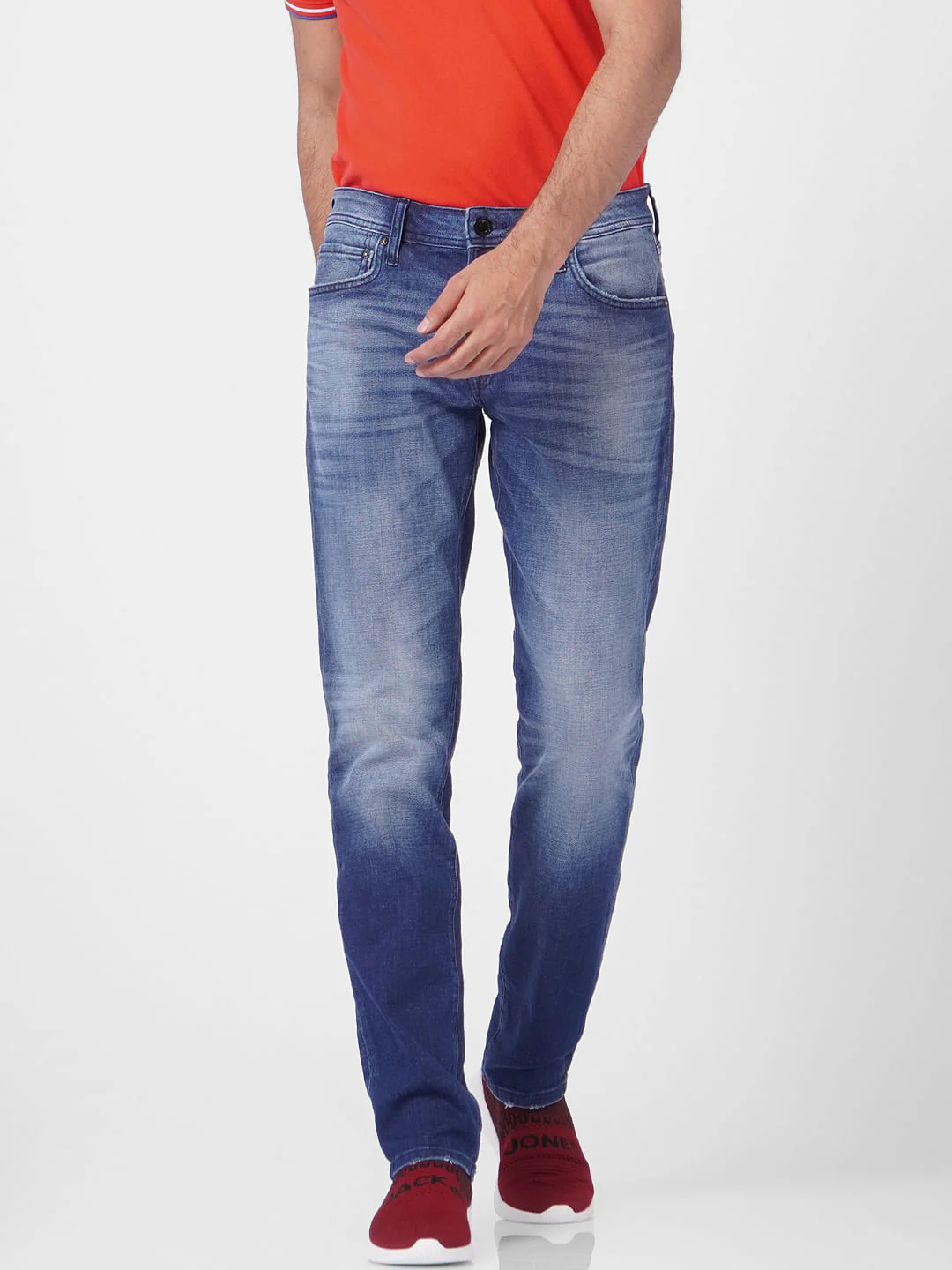 Blue Low Rise Glenn Slim Jeans - Image 2