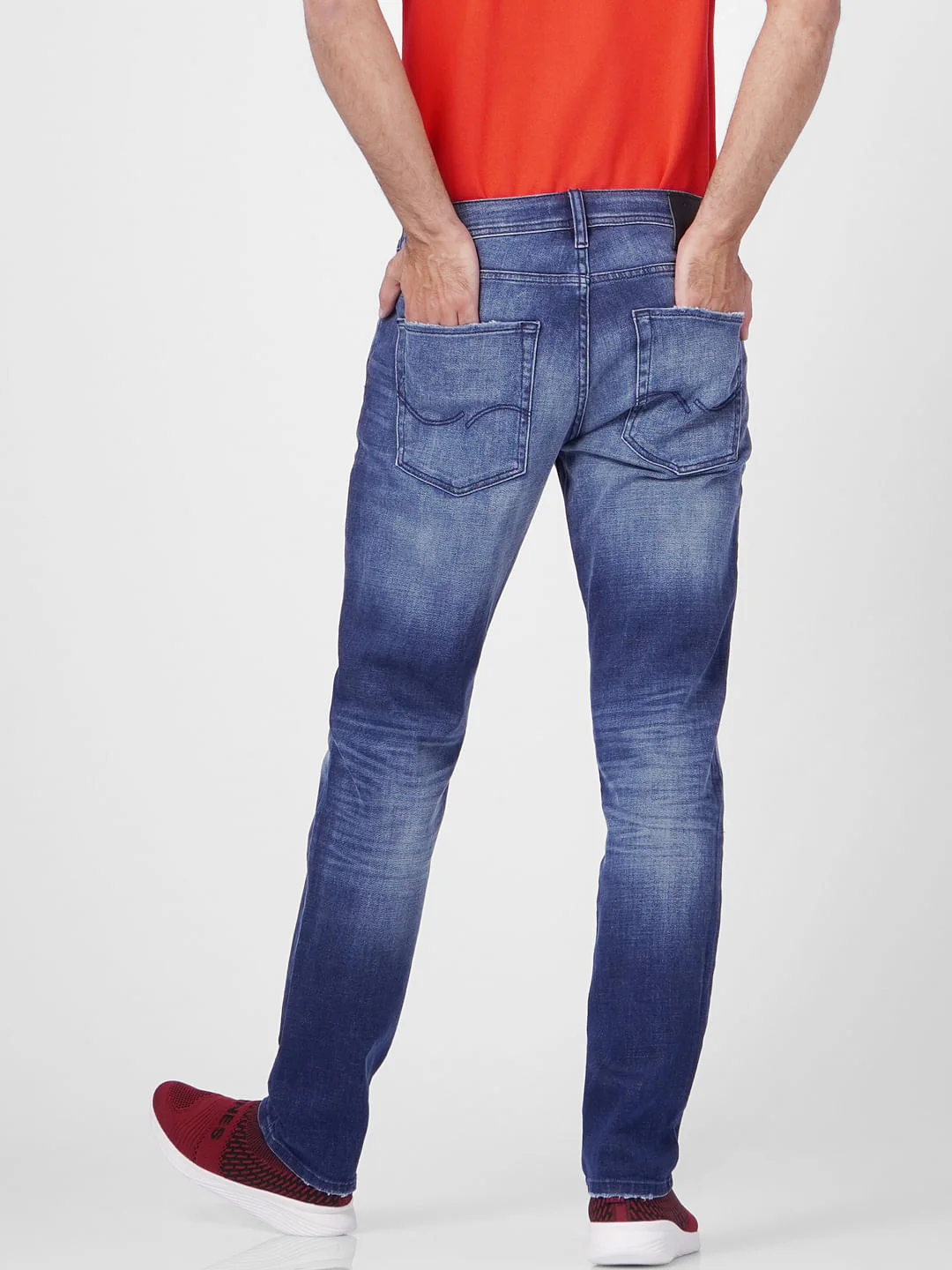 Blue Low Rise Glenn Slim Jeans - Image 4