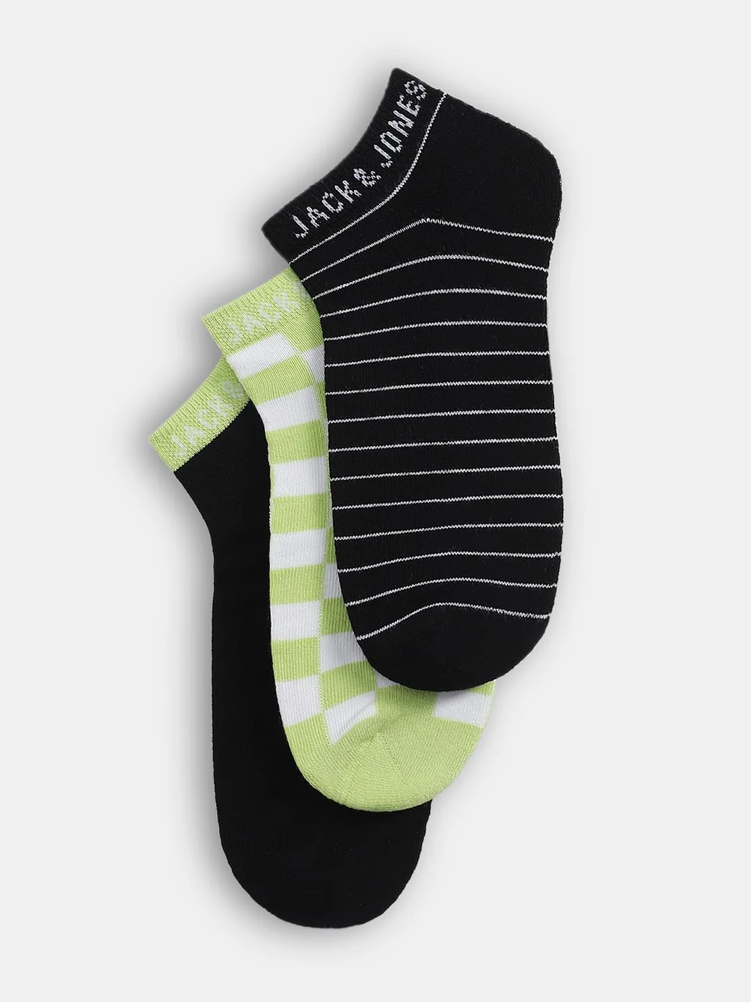 Pack of 3 Terry Geometric Print Socks