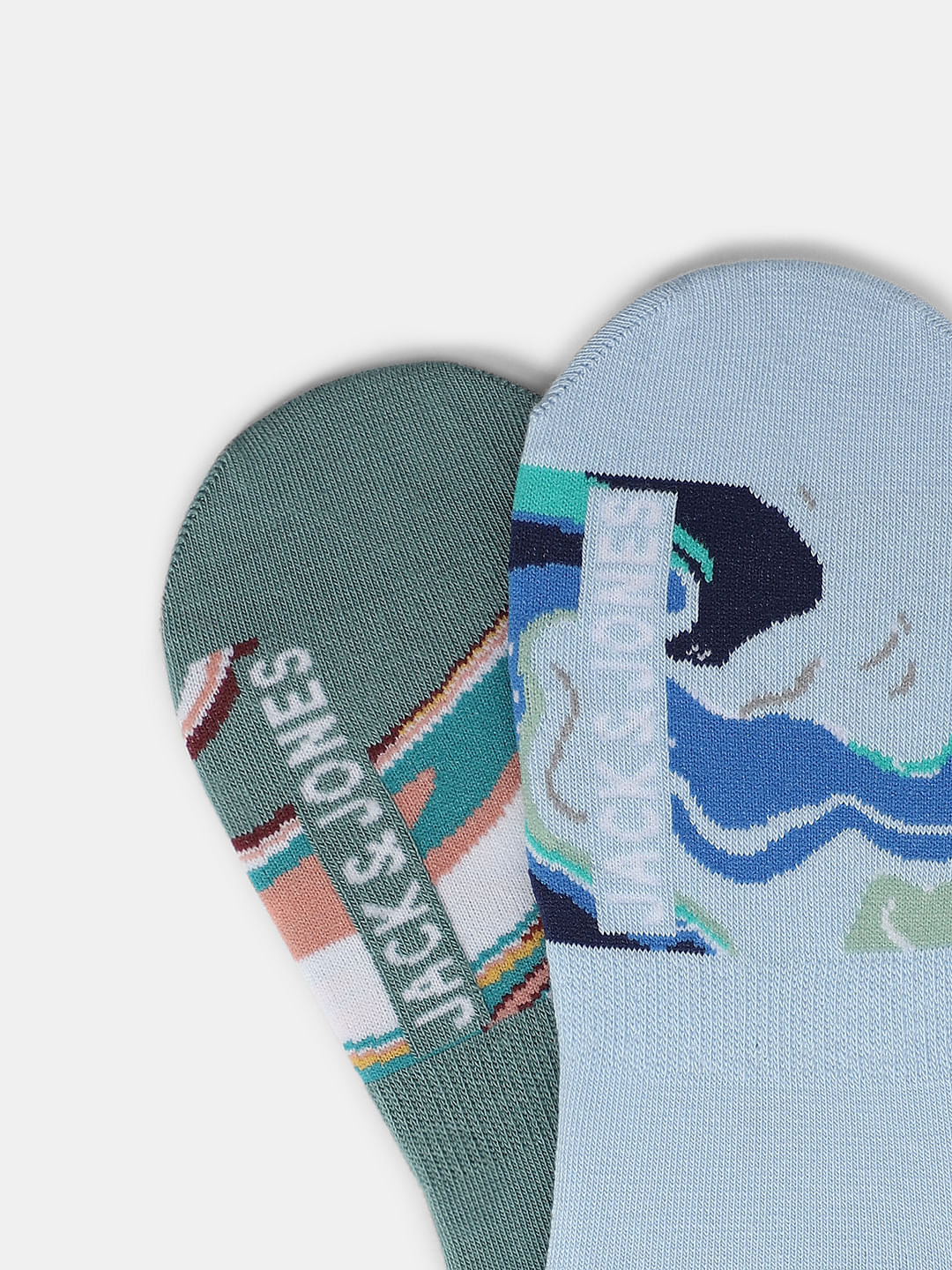 Pack of 2 Printed No-Show Socks - Image 2