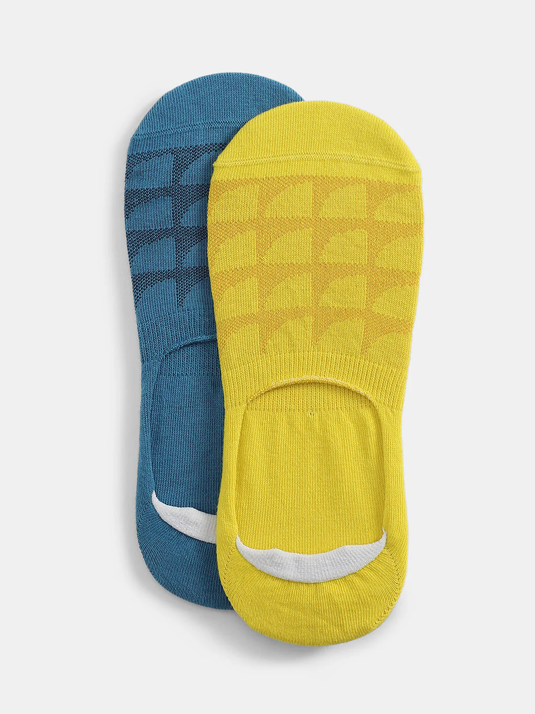 Pack of 2 Printed No-Show Socks