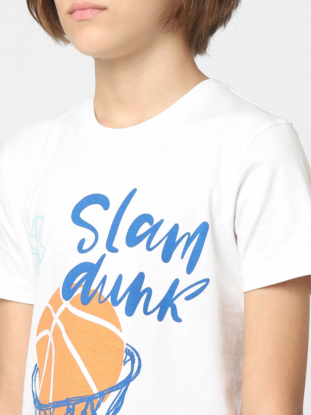 BOYS White & Blue T-shirt & Shorts Sleepwear Set - Image 5