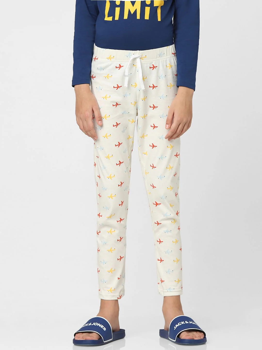 Boys Blue Printed T-shirts & Pyjama Night Suit Set - Image 7