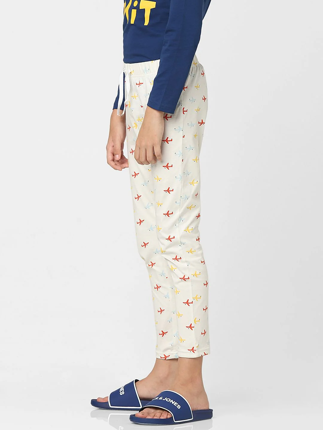 Boys Blue Printed T-shirts & Pyjama Night Suit Set - Image 8