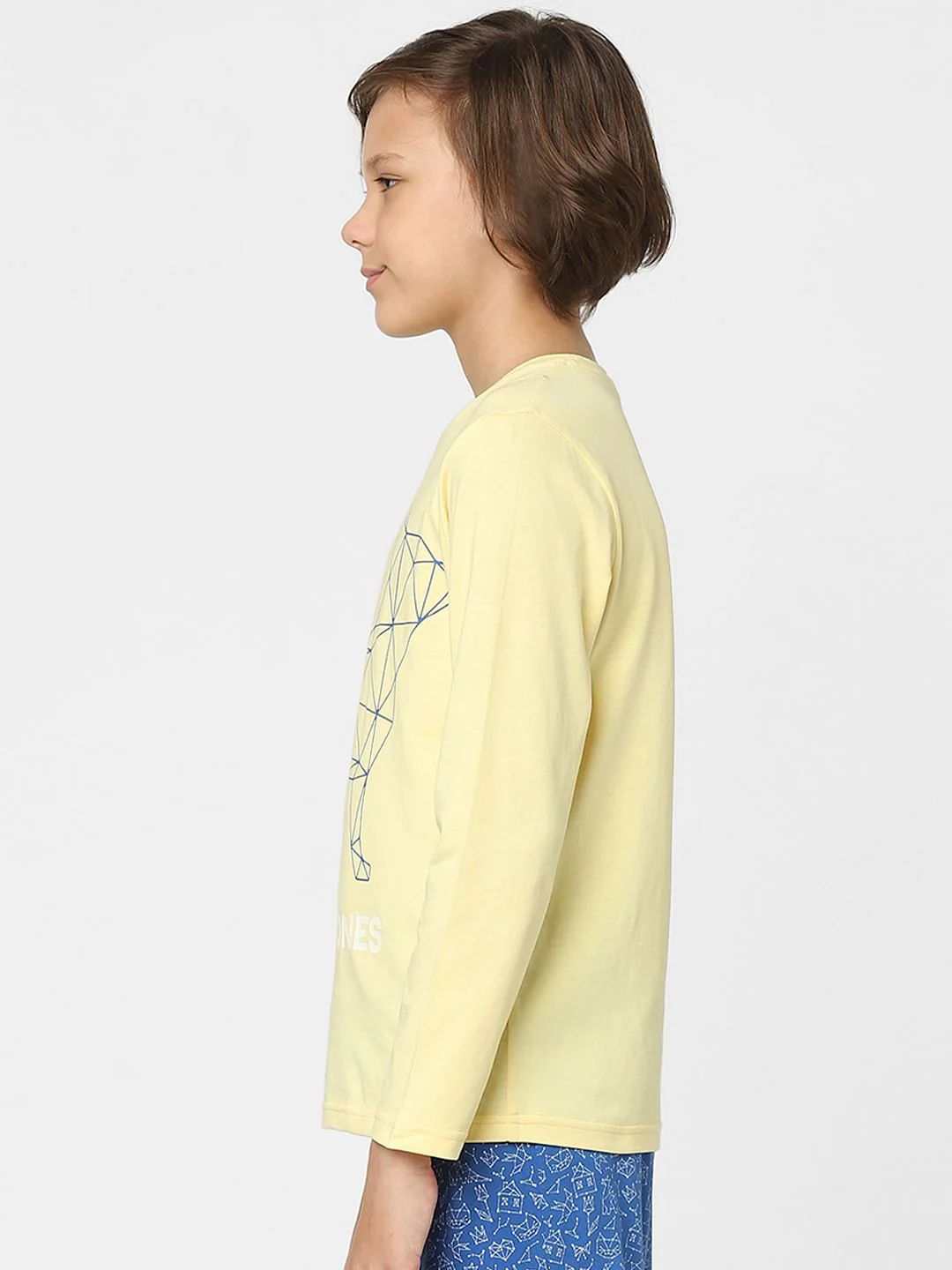 Boys Yellow Printed T-shirts & Pyjama Night Suit Set - Image 3