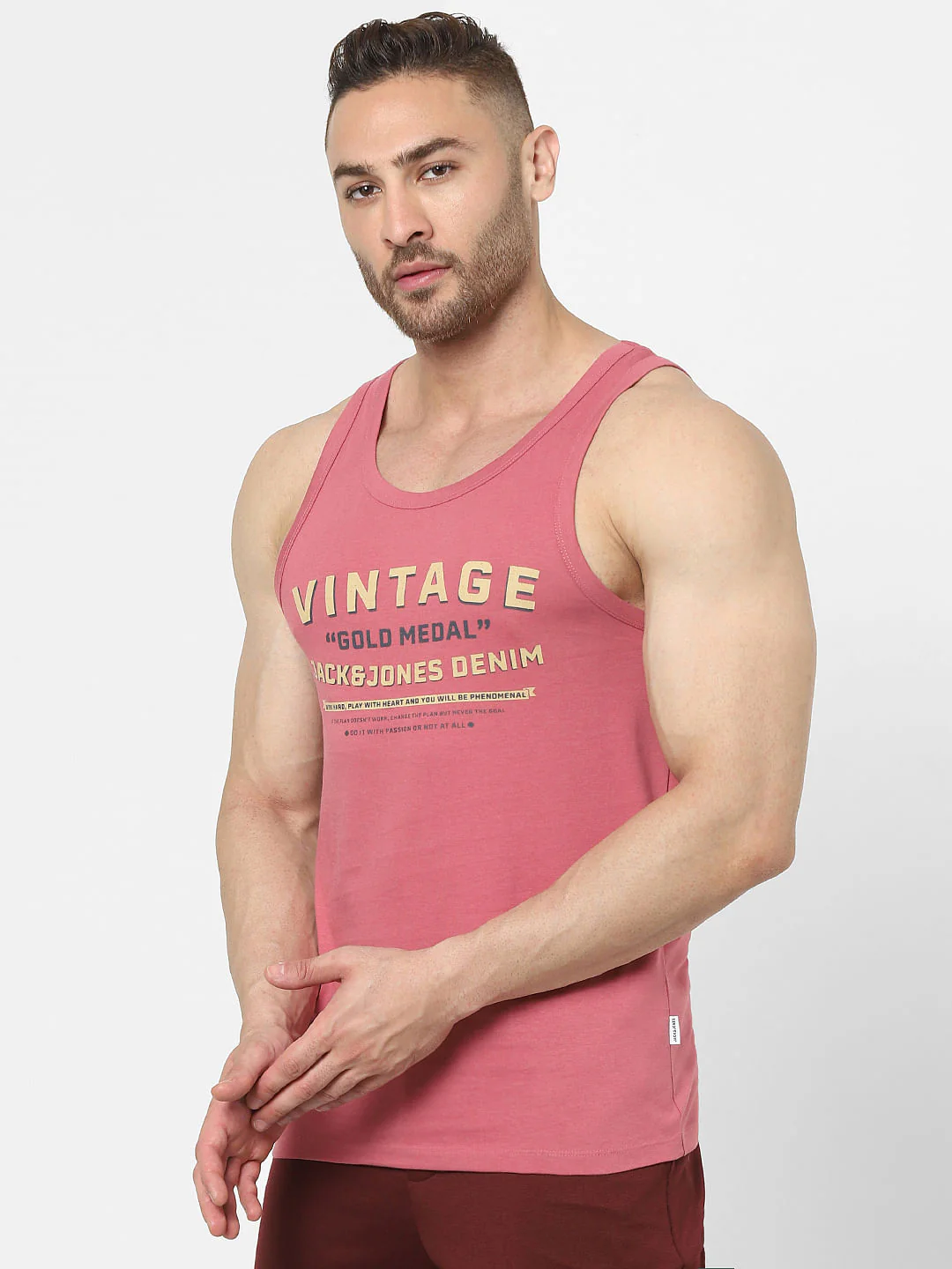 Pink Graphic Logo Print Vest - Image 2