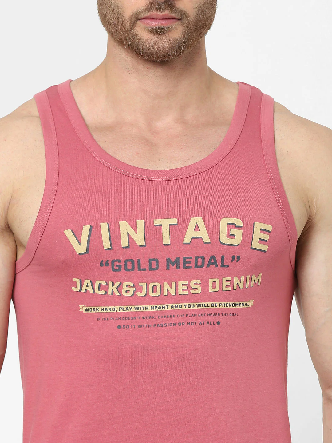 Pink Graphic Logo Print Vest - Image 4