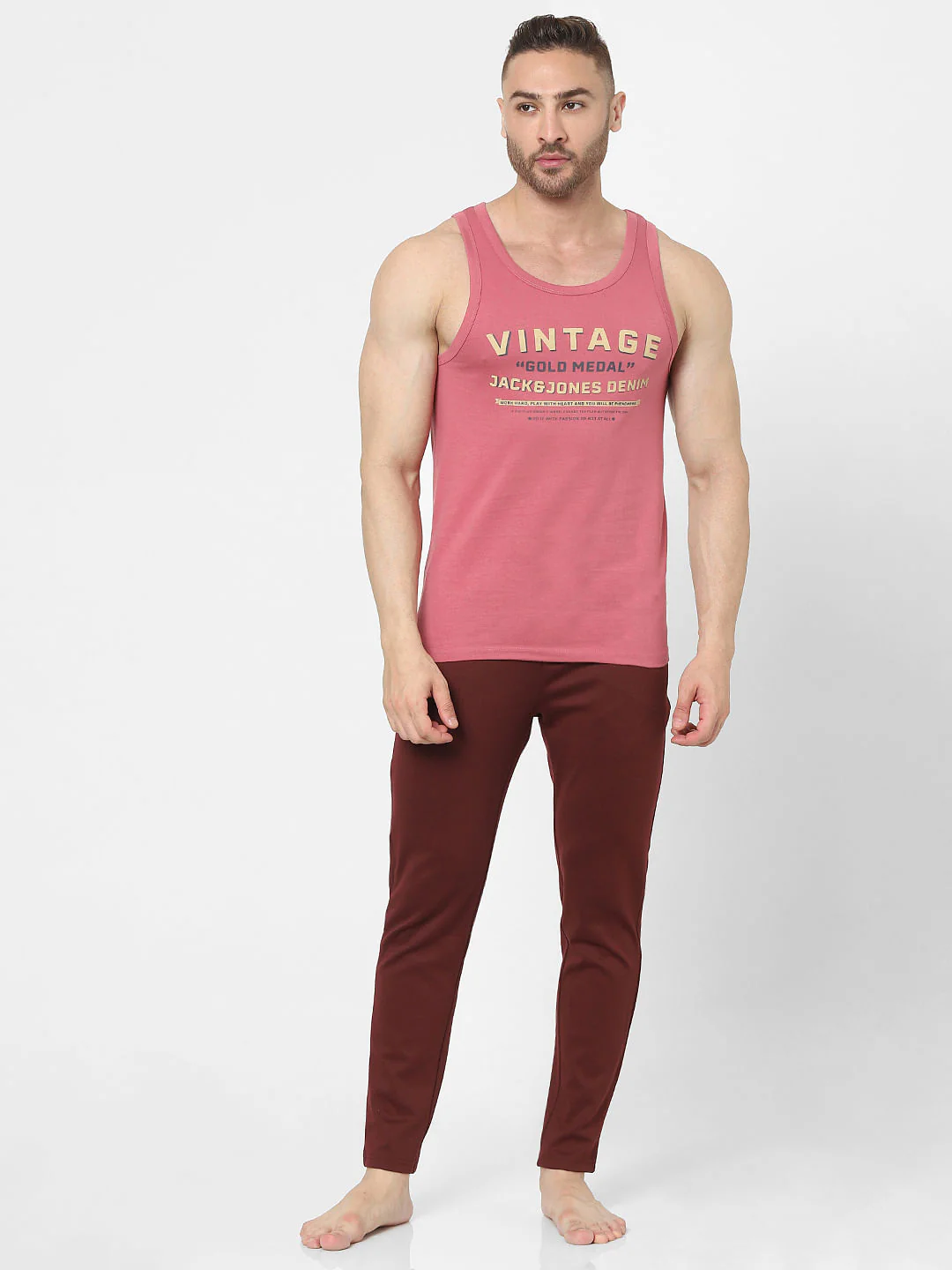Pink Graphic Logo Print Vest - Image 5