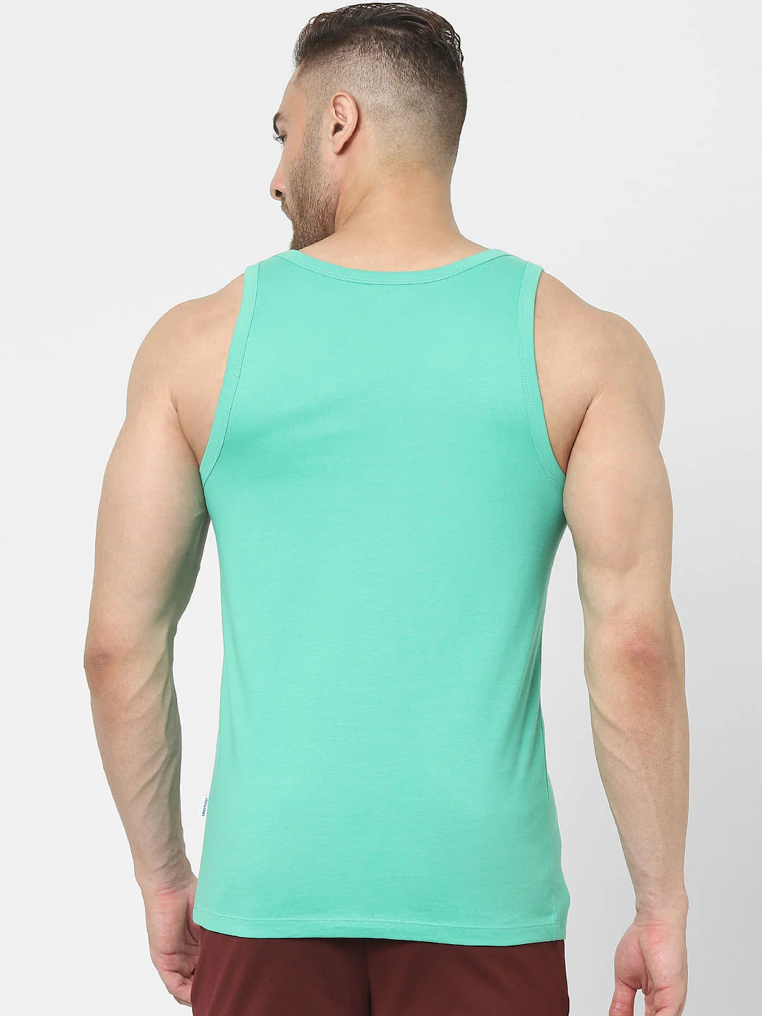 Green Graphic Print Vest - Image 4