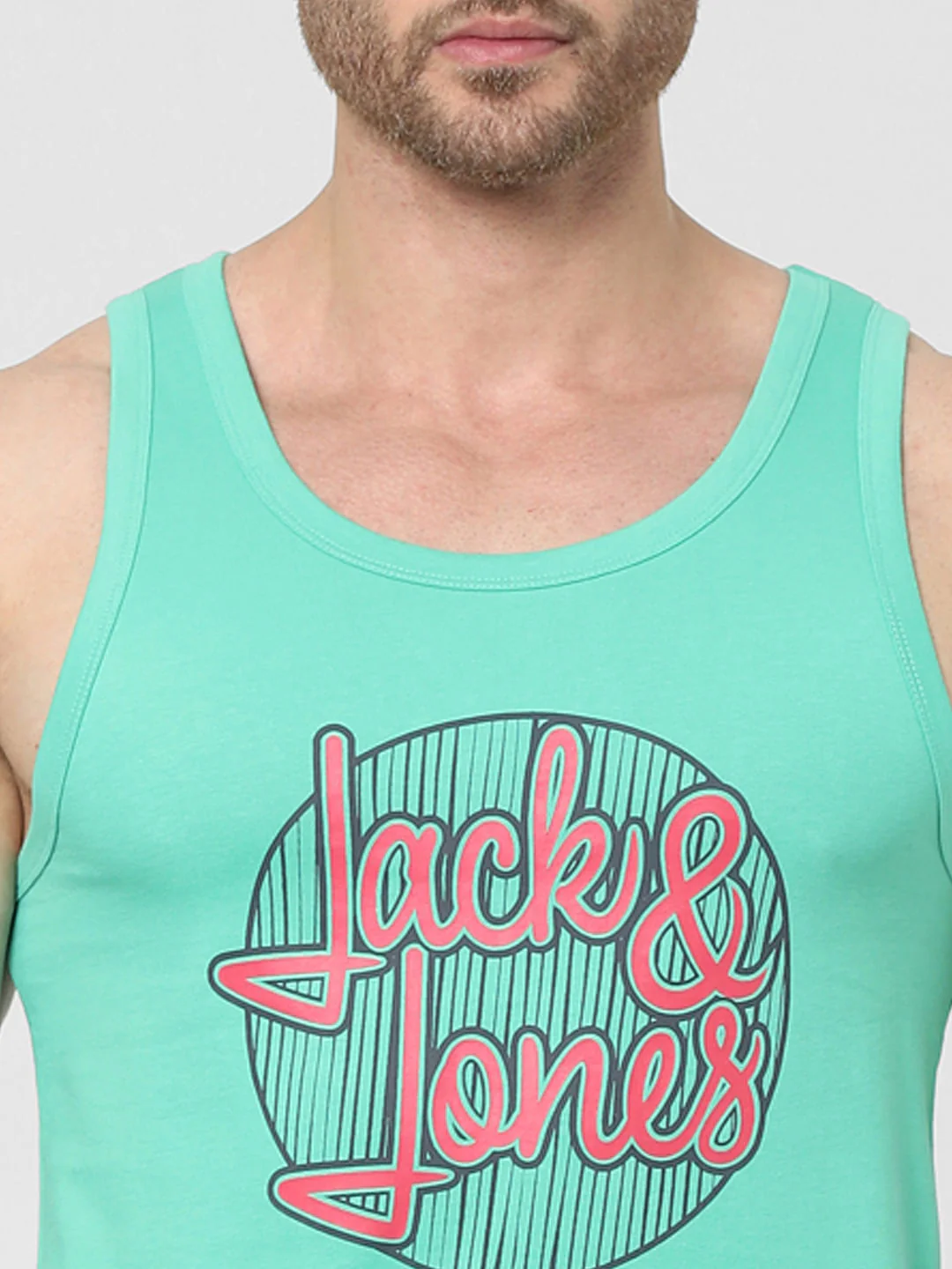 Green Graphic Print Vest - Image 5