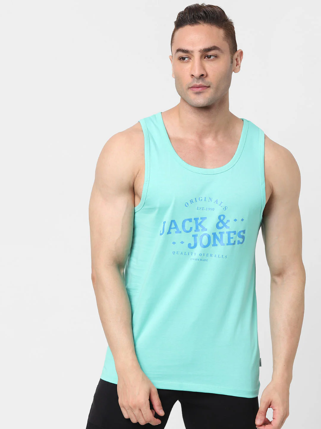 Blue Logo Print Vest - Image 2