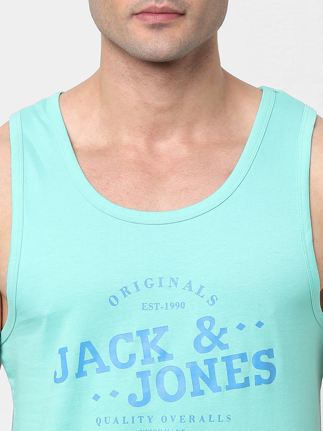 Blue Logo Print Vest - Image 5