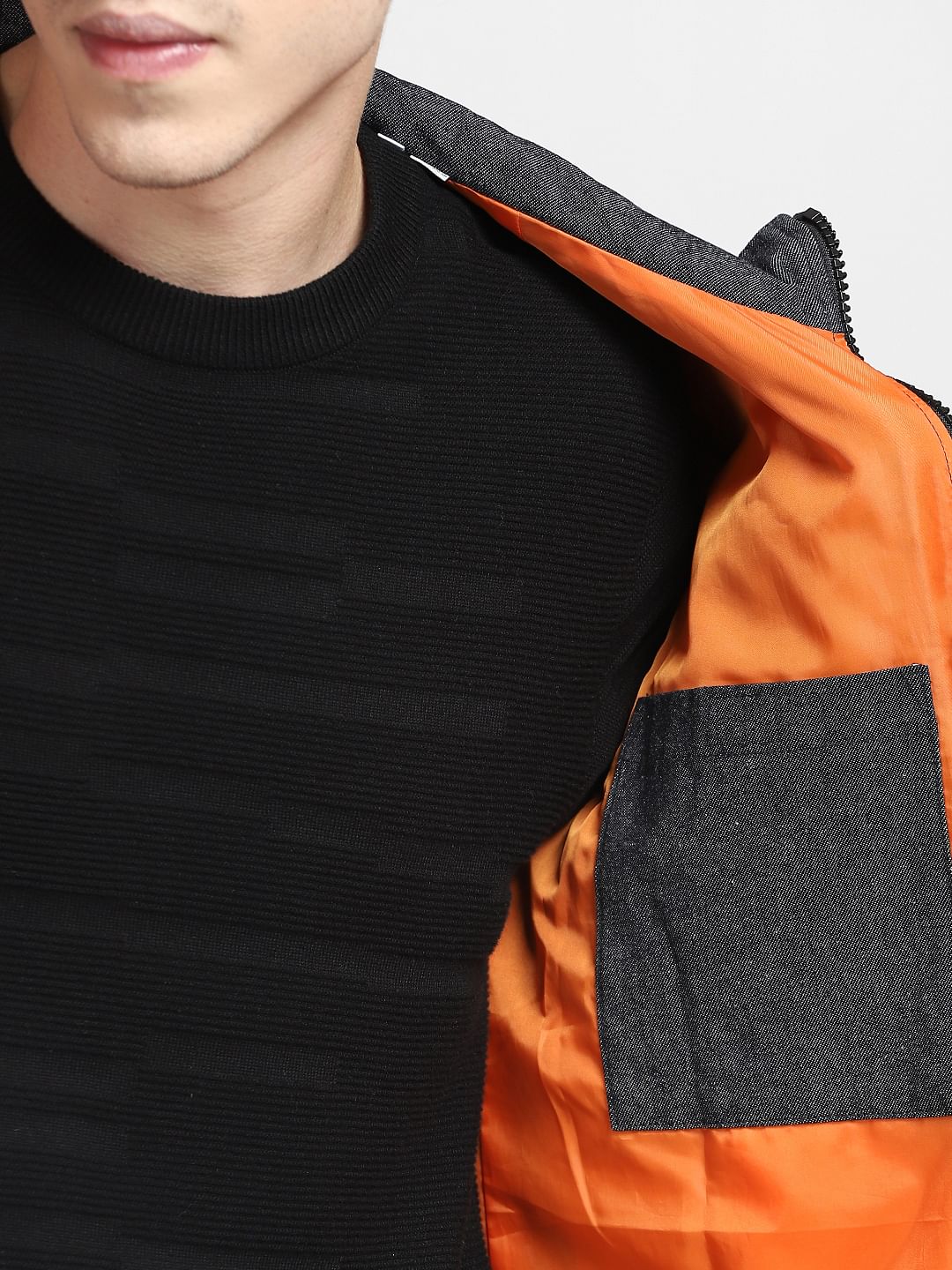 Dark Grey High Neck Jacket - Image 6
