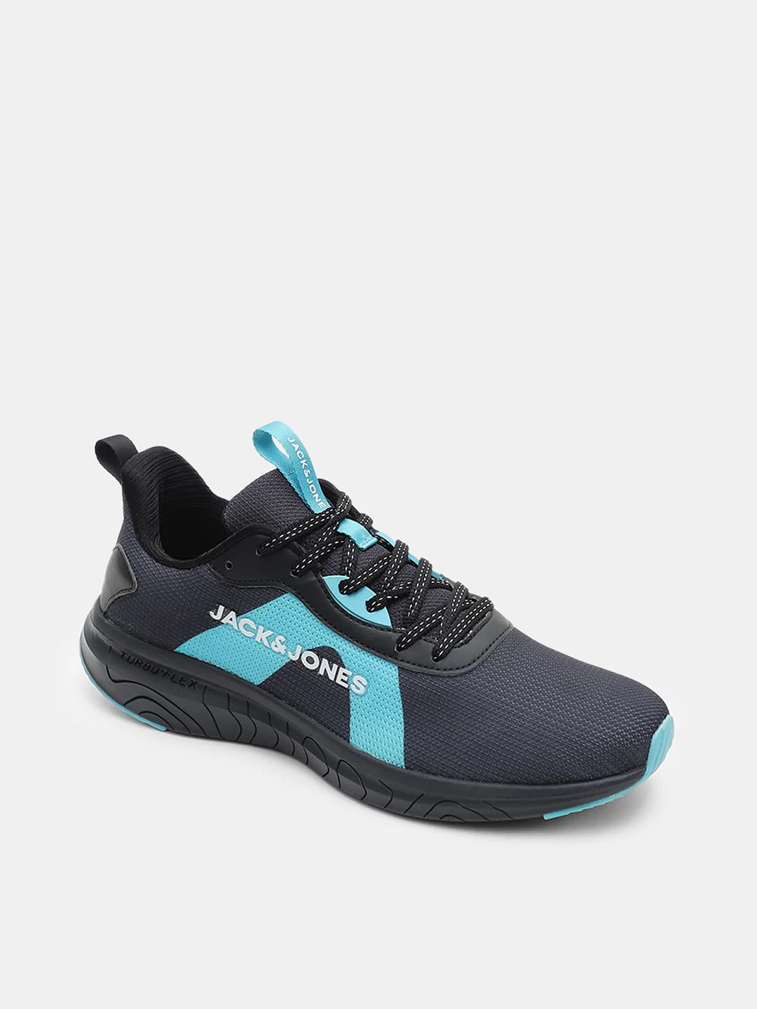 Black Colourblocked Knit Sneakers - Image 4