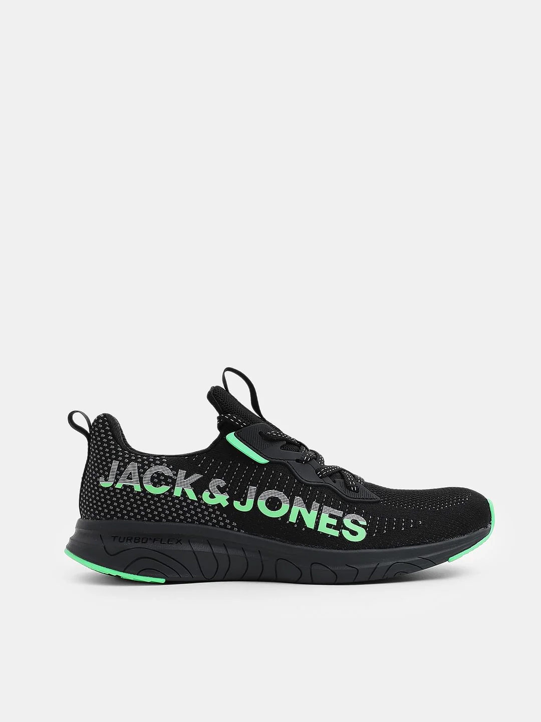 Black Abstract Print Sneakers - Image 2