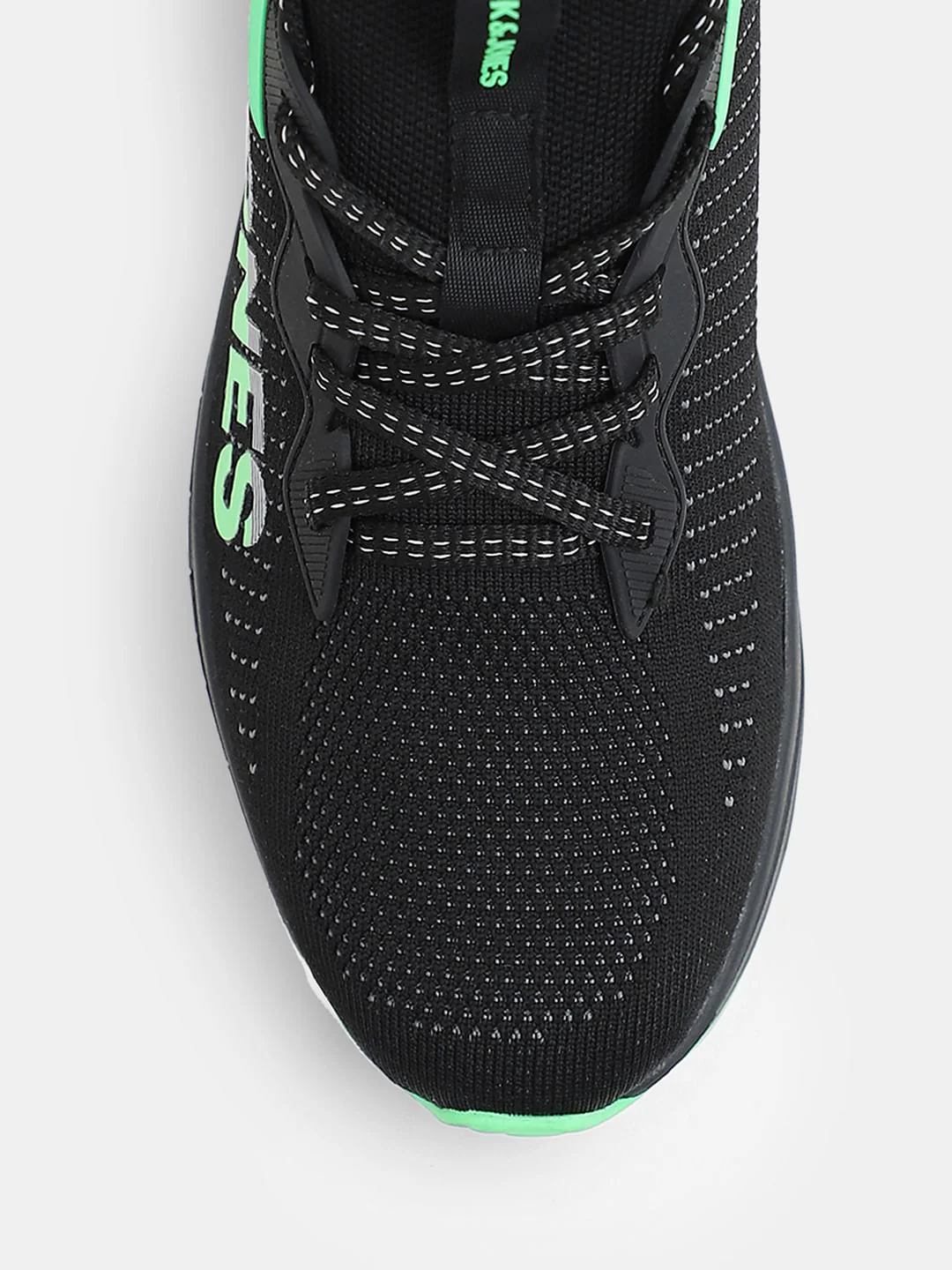 Black Abstract Print Sneakers - Image 7