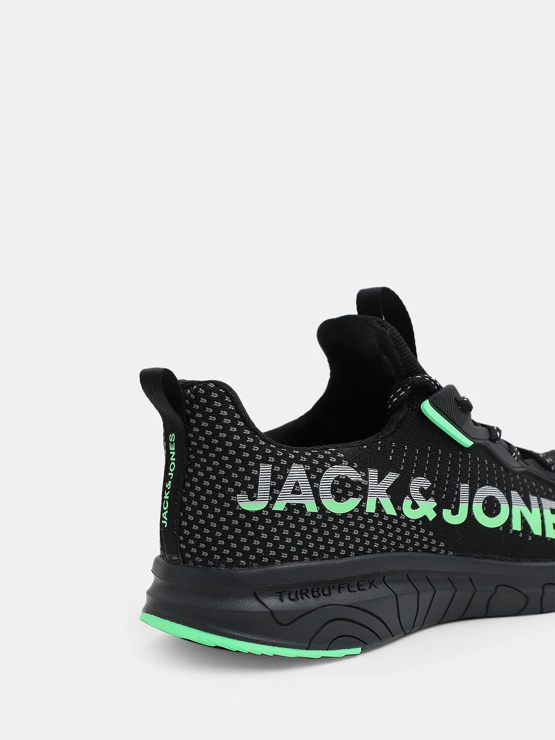 Black Abstract Print Sneakers - Image 8