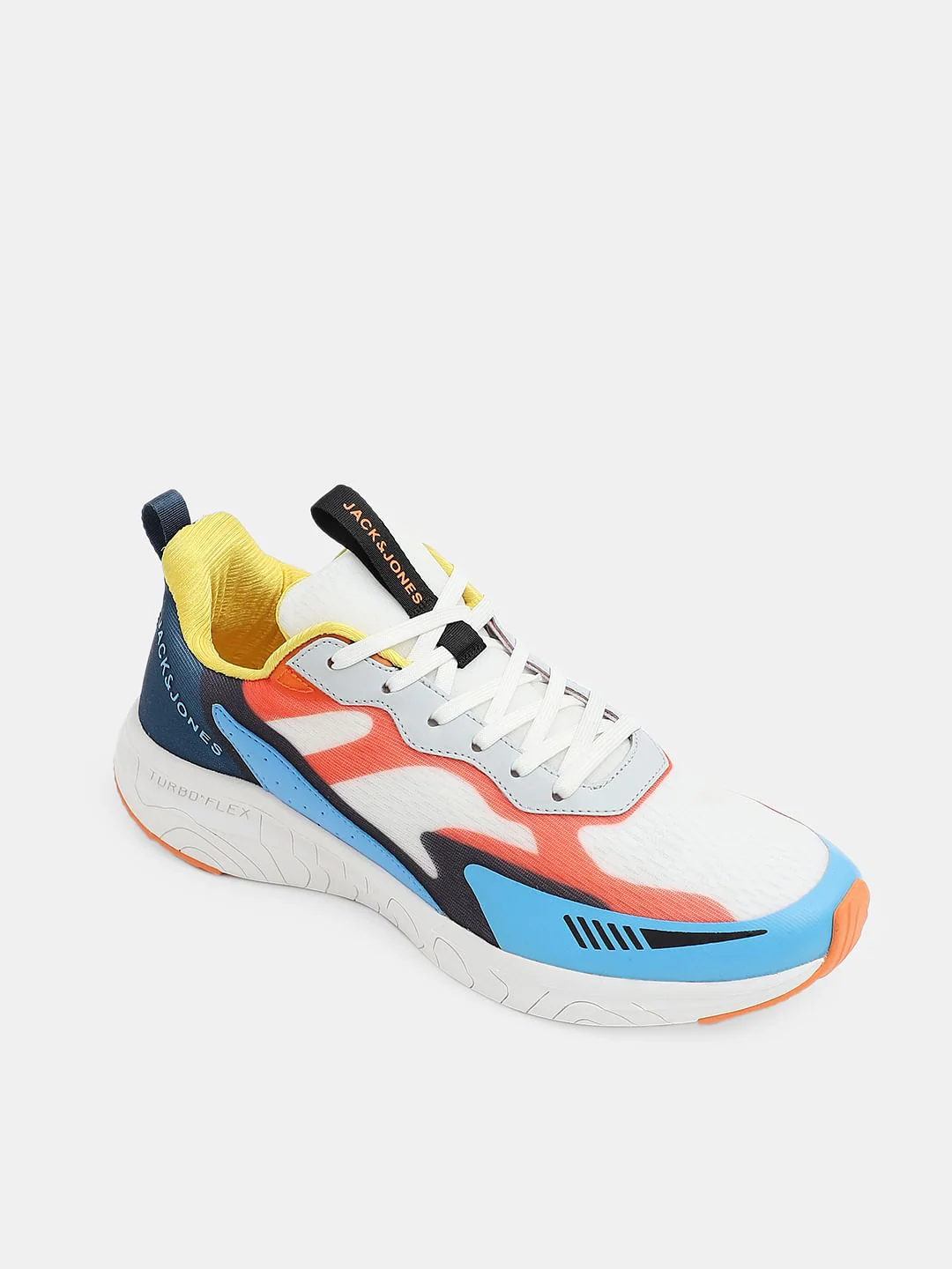 White Colourblocked Sneakers - Image 4