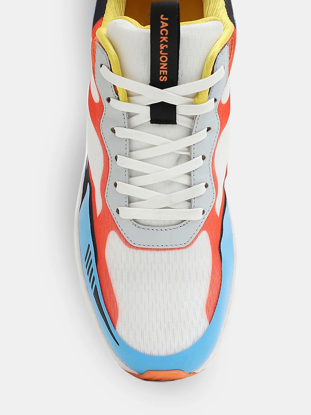 White Colourblocked Sneakers - Image 7