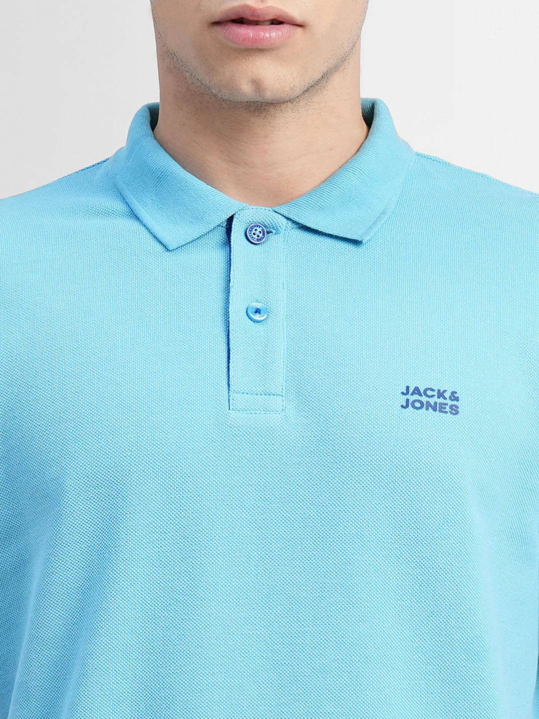 Blue Polo Neck T-shirt - Image 5