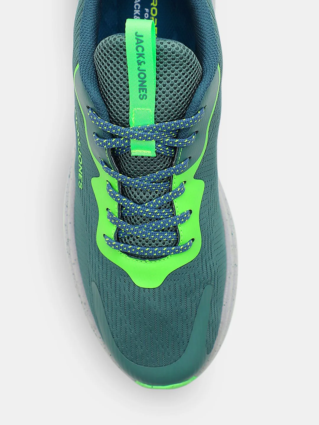 Green Lace-Up Mesh Sneakers - Image 7