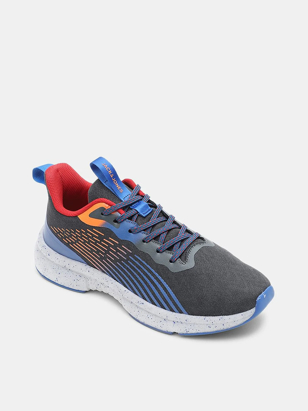 Black Lace-Up Mesh Sneakers - Image 4