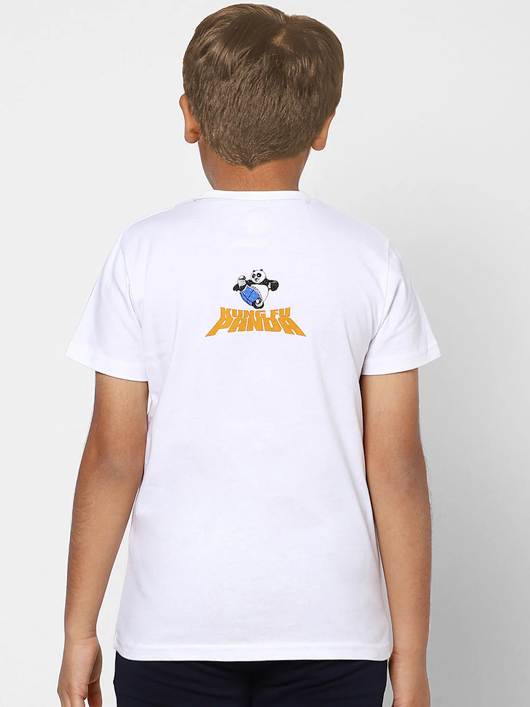 Boys X Kung Fu Panda White Graphic Print T-shirt - Image 4