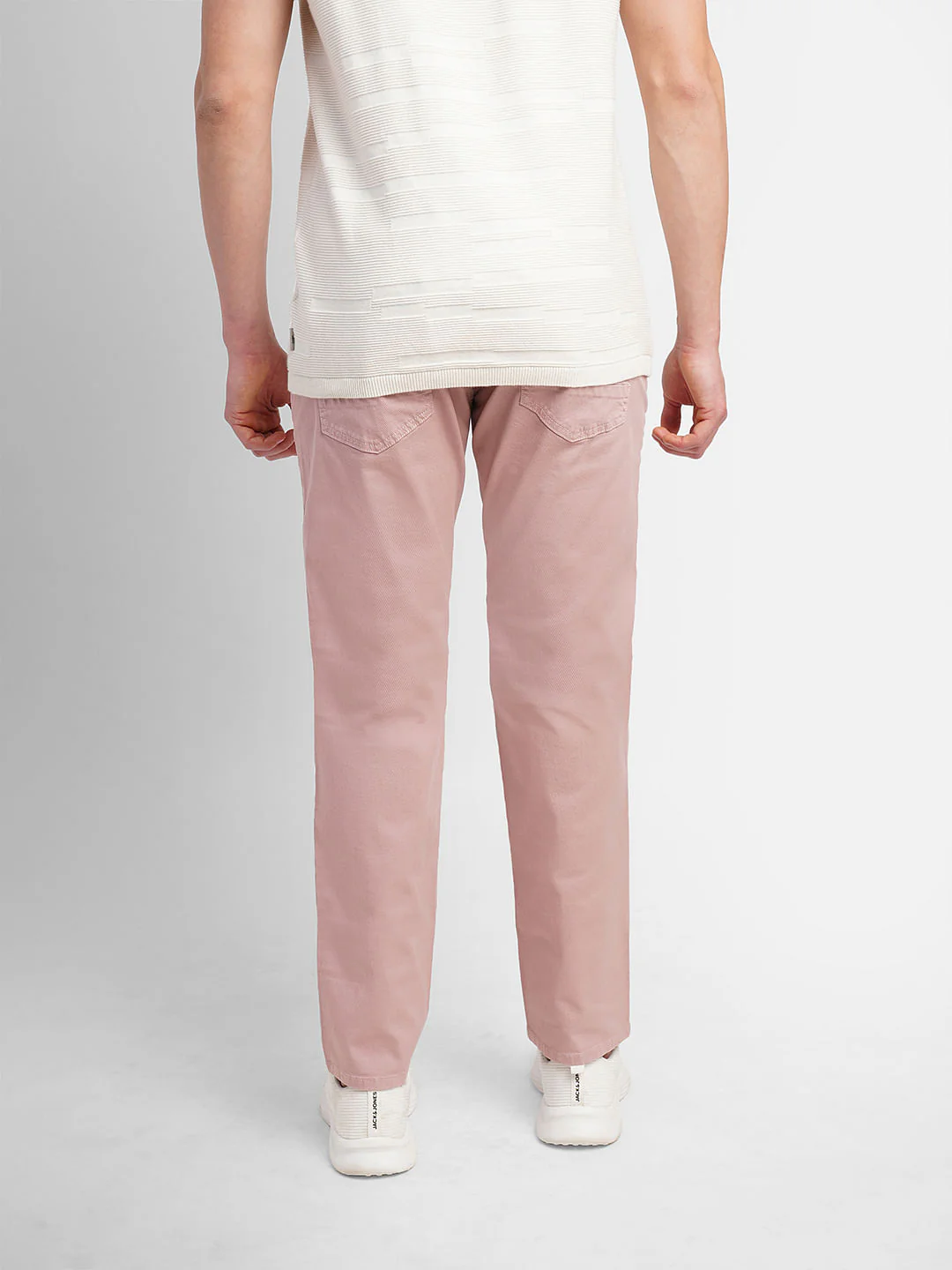 Light Pink Slim Fit Chinos - Image 4
