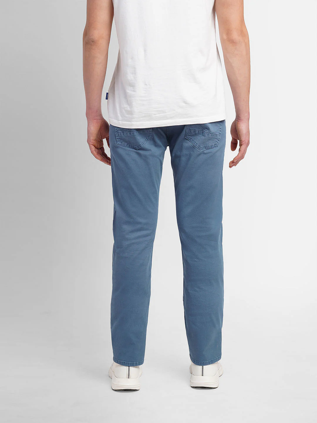 Blue Slim Fit Chinos - Image 4