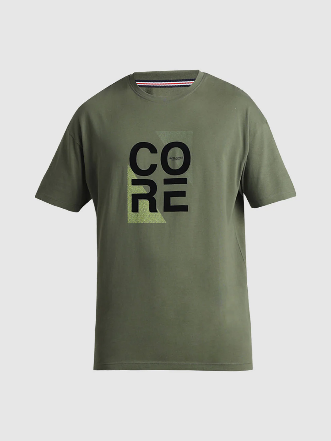 Green Printed Oversized Crew Neck T-shirt - Image 7