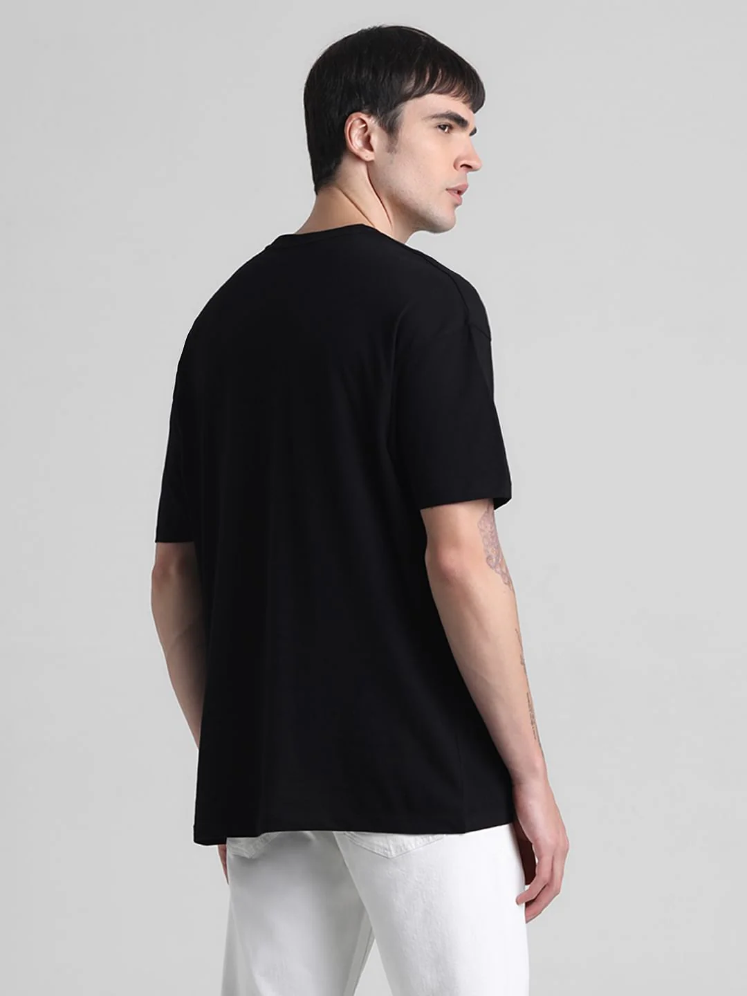 Black Doggo Print Oversized T-shirt - Image 4