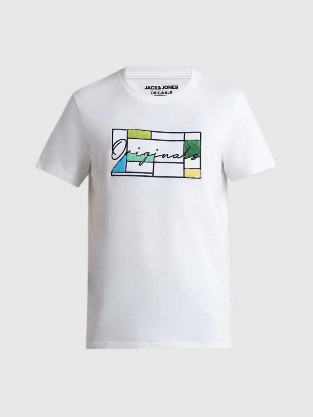 White Embroidered Logo Crew Neck T-shirt - Image 7