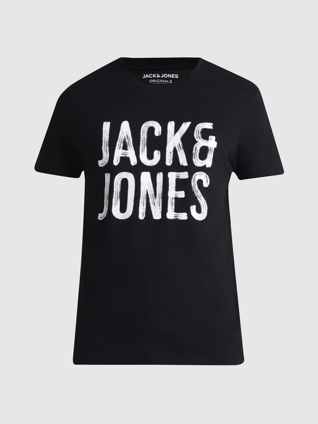 Black Logo Print Crew Neck T-shirt - Image 7