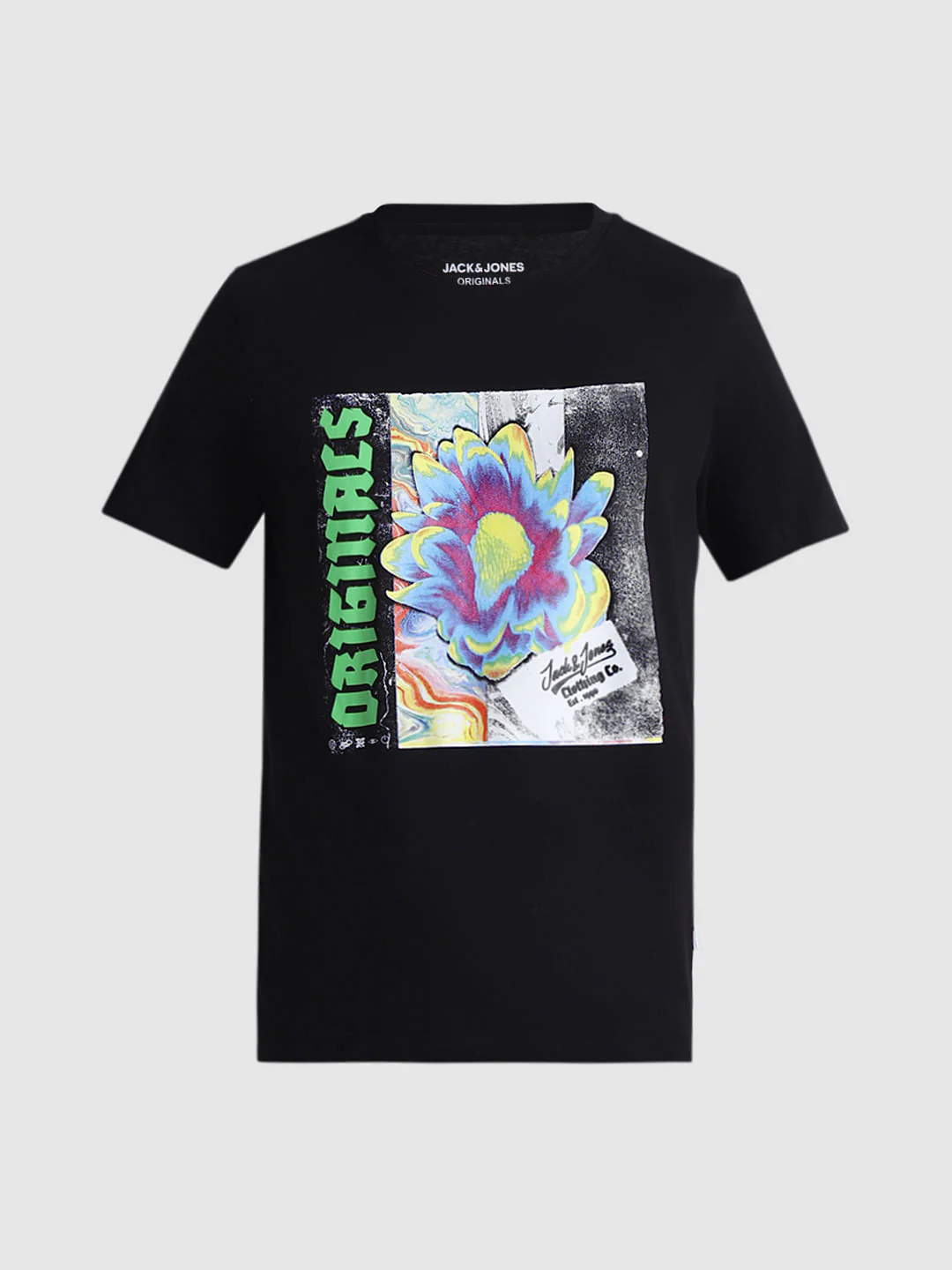 Black Tropadelic Print T-shirt - Image 7