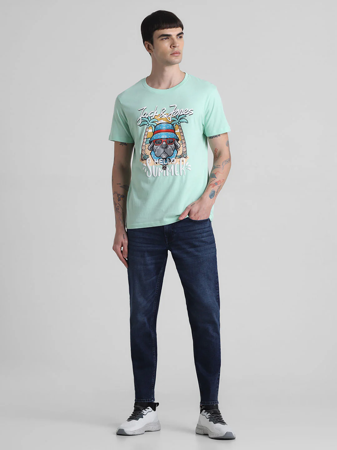 Green Graphic Print T-shirt - Image 6