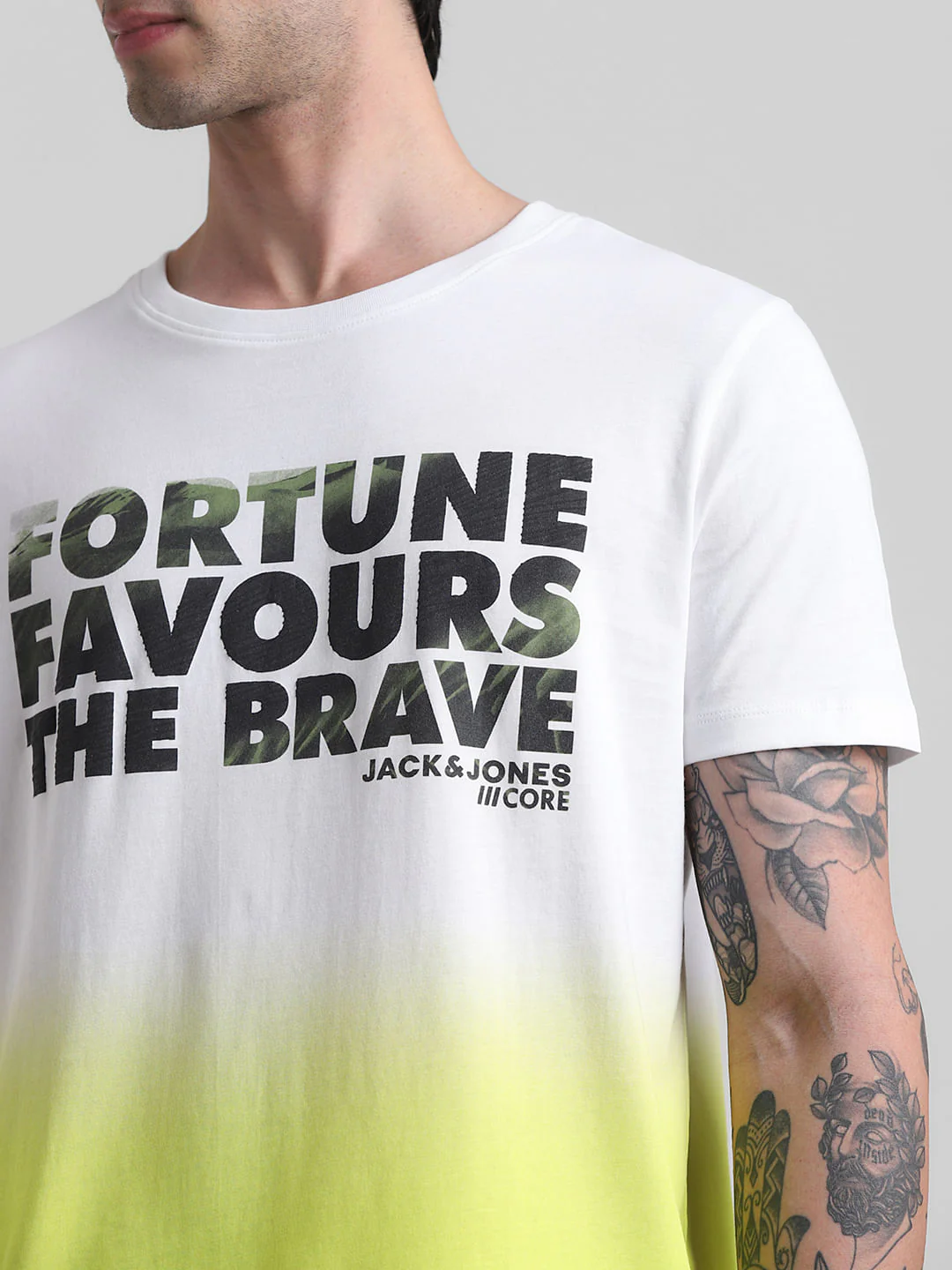 Green Slogan Print T-shirt - Image 5