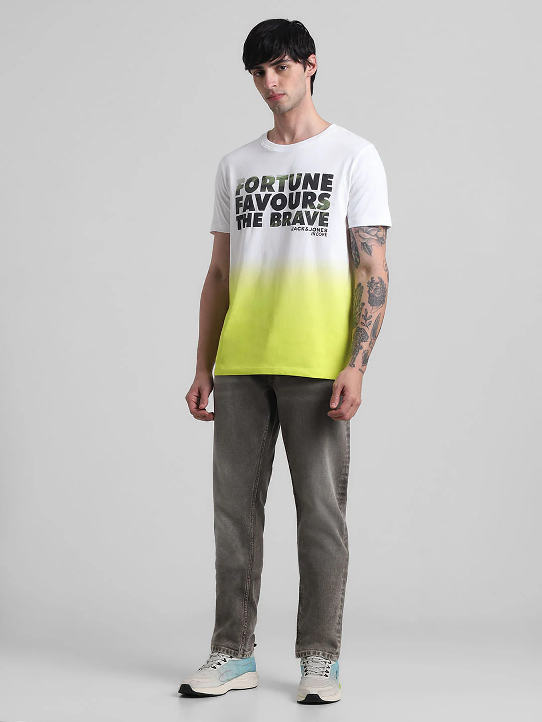Green Slogan Print T-shirt - Image 6