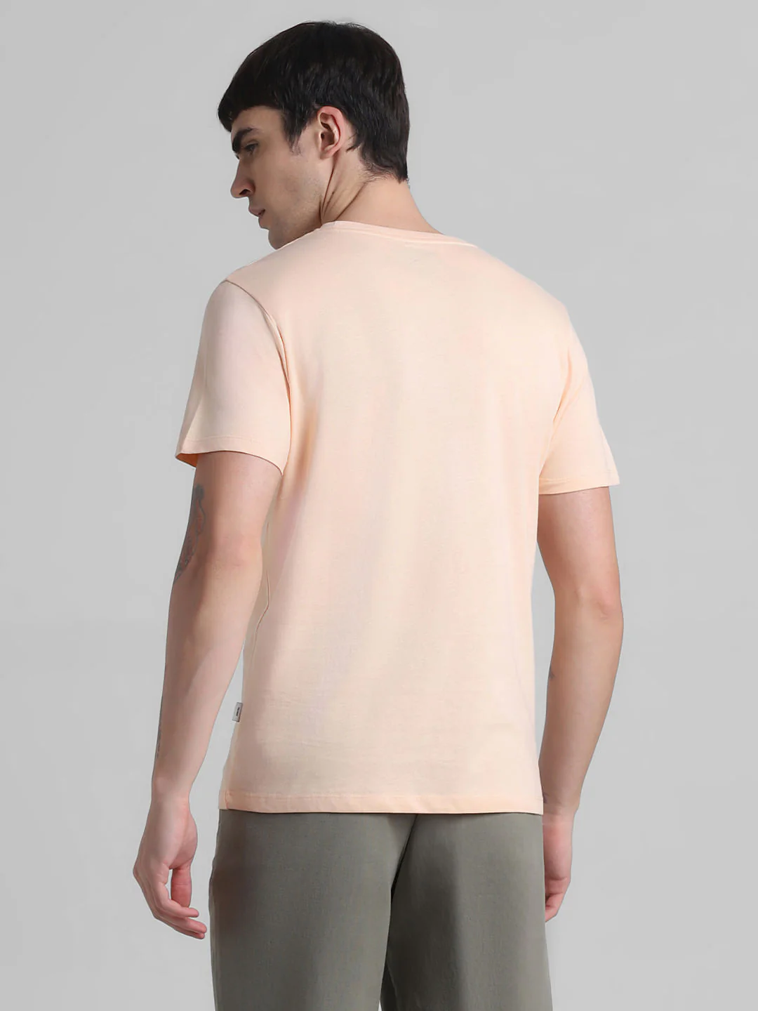 Peach Cityscape Print T-shirt - Image 4