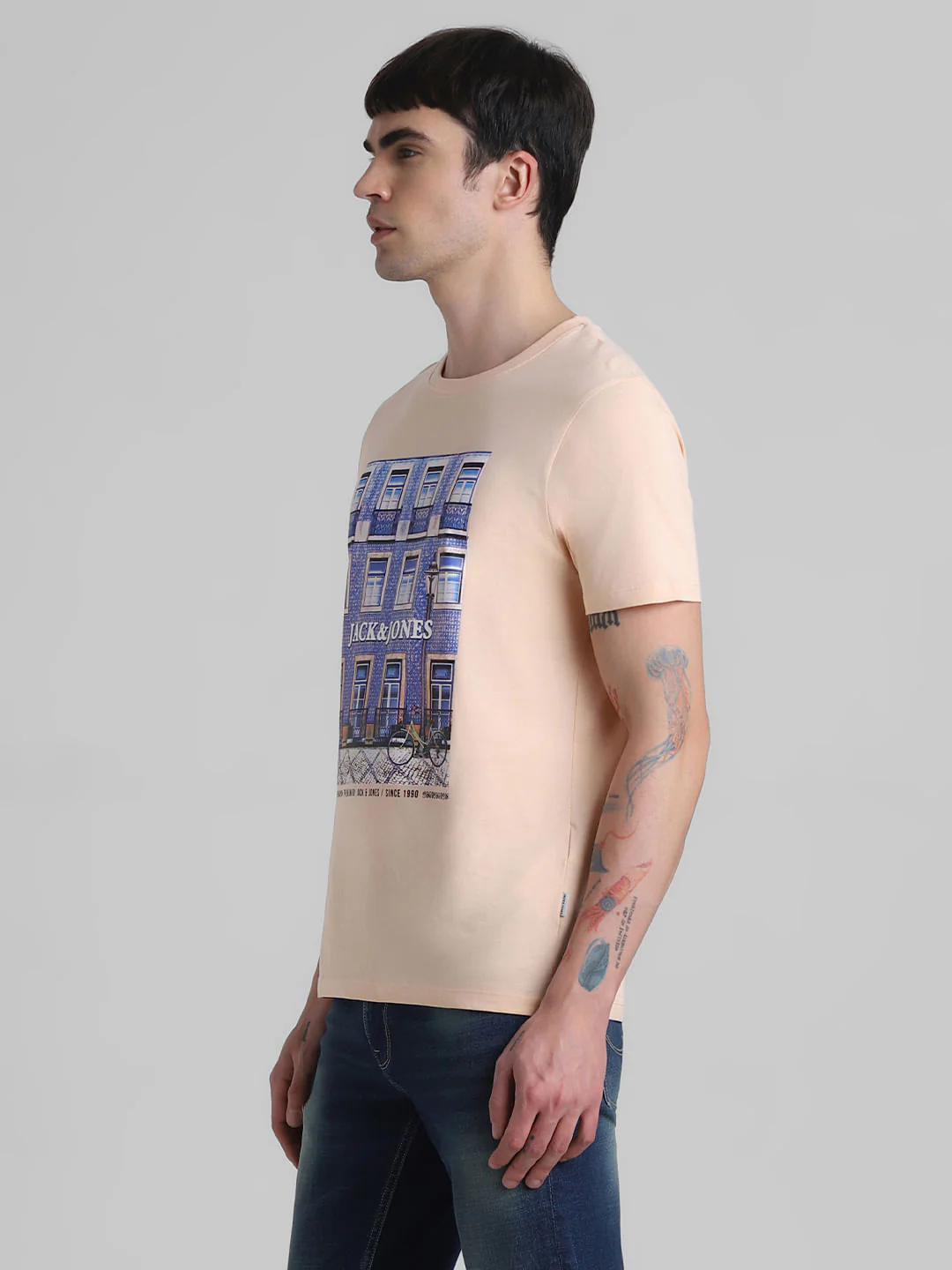 Peach Window Print T-shirt - Image 3