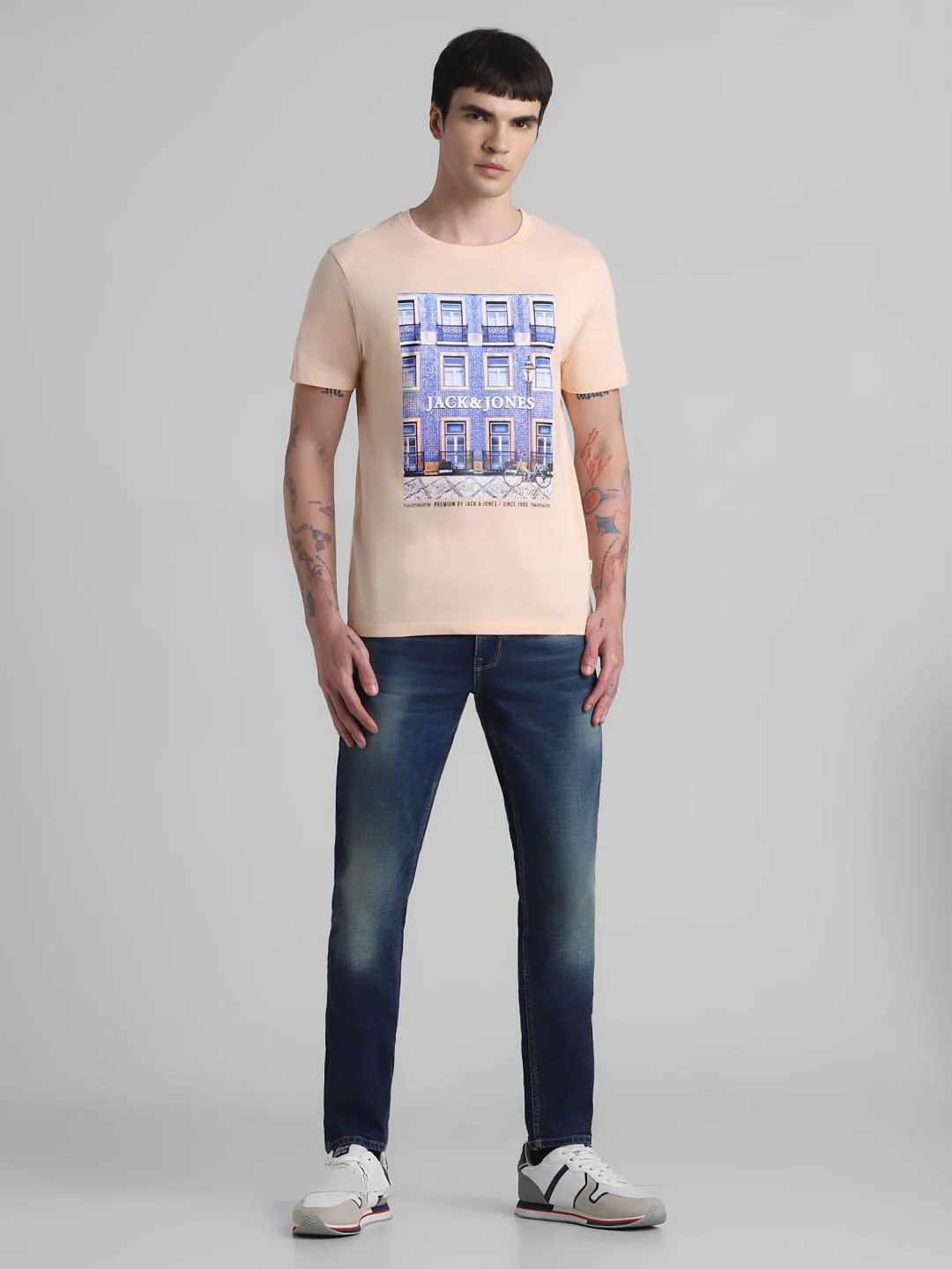 Peach Window Print T-shirt - Image 6