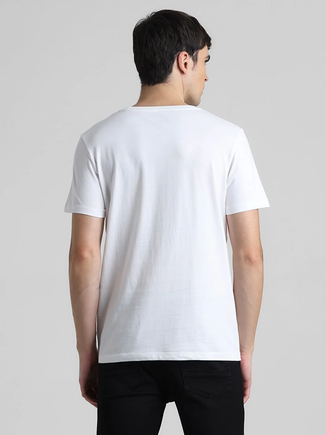 White Graphic Print T-shirt - Image 4