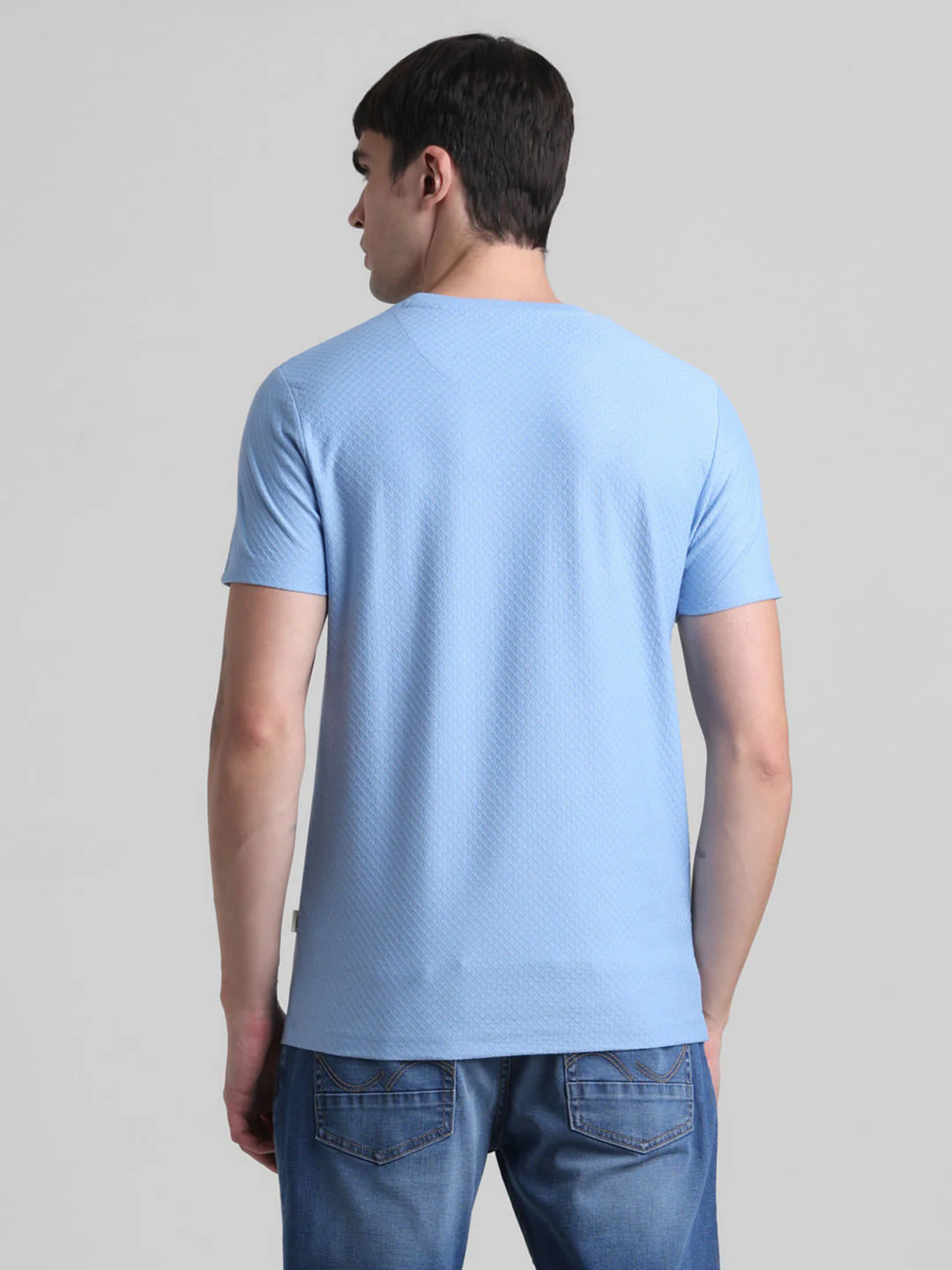 Blue Crew Neck T-shirt - Image 4