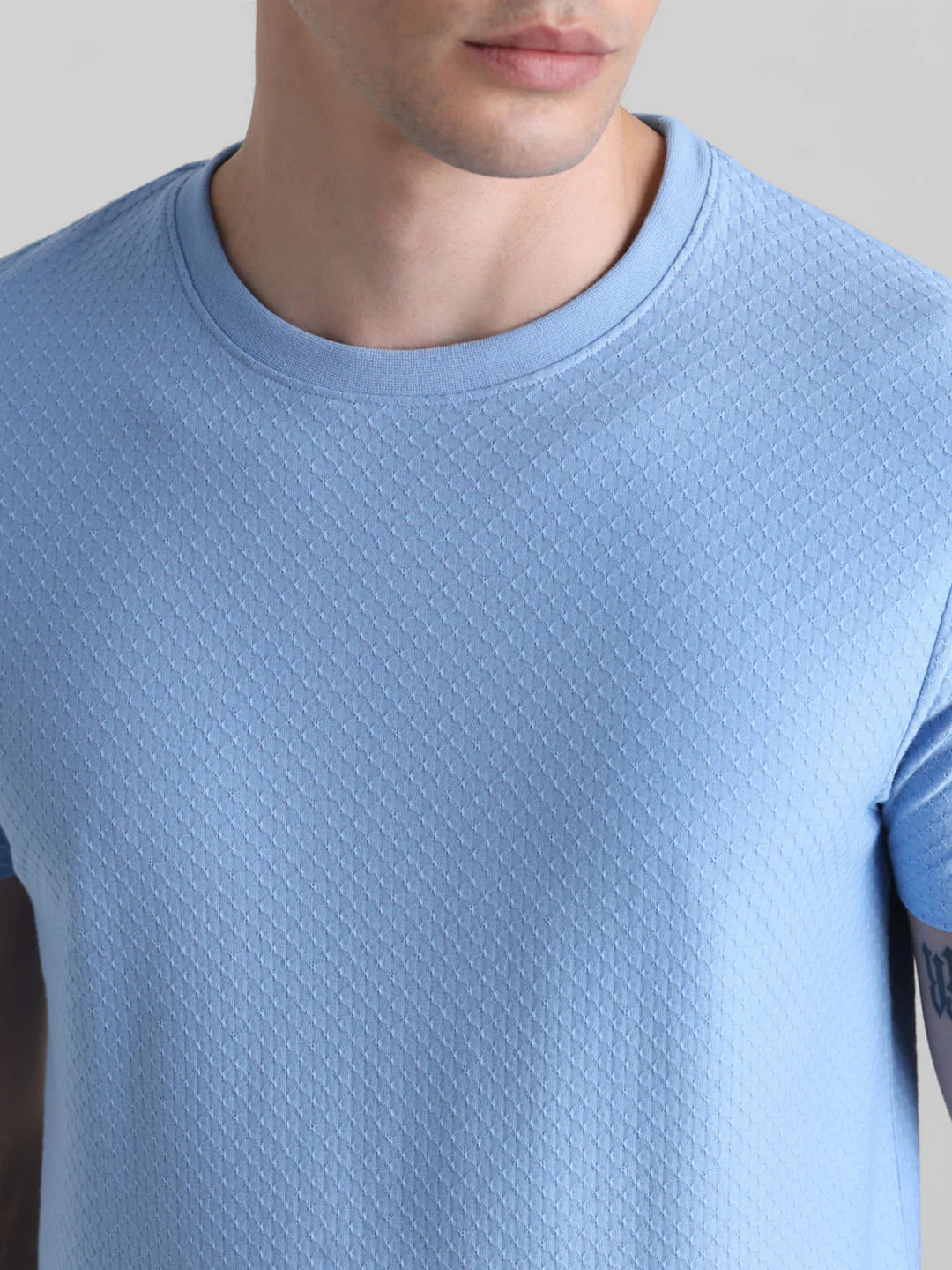 Blue Crew Neck T-shirt - Image 5