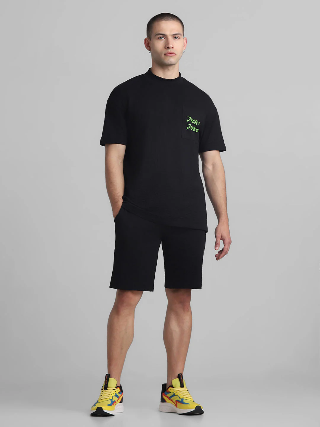 RICK & MORTY Black Printed Oversized Co-ord Set T-shirt - Image 7