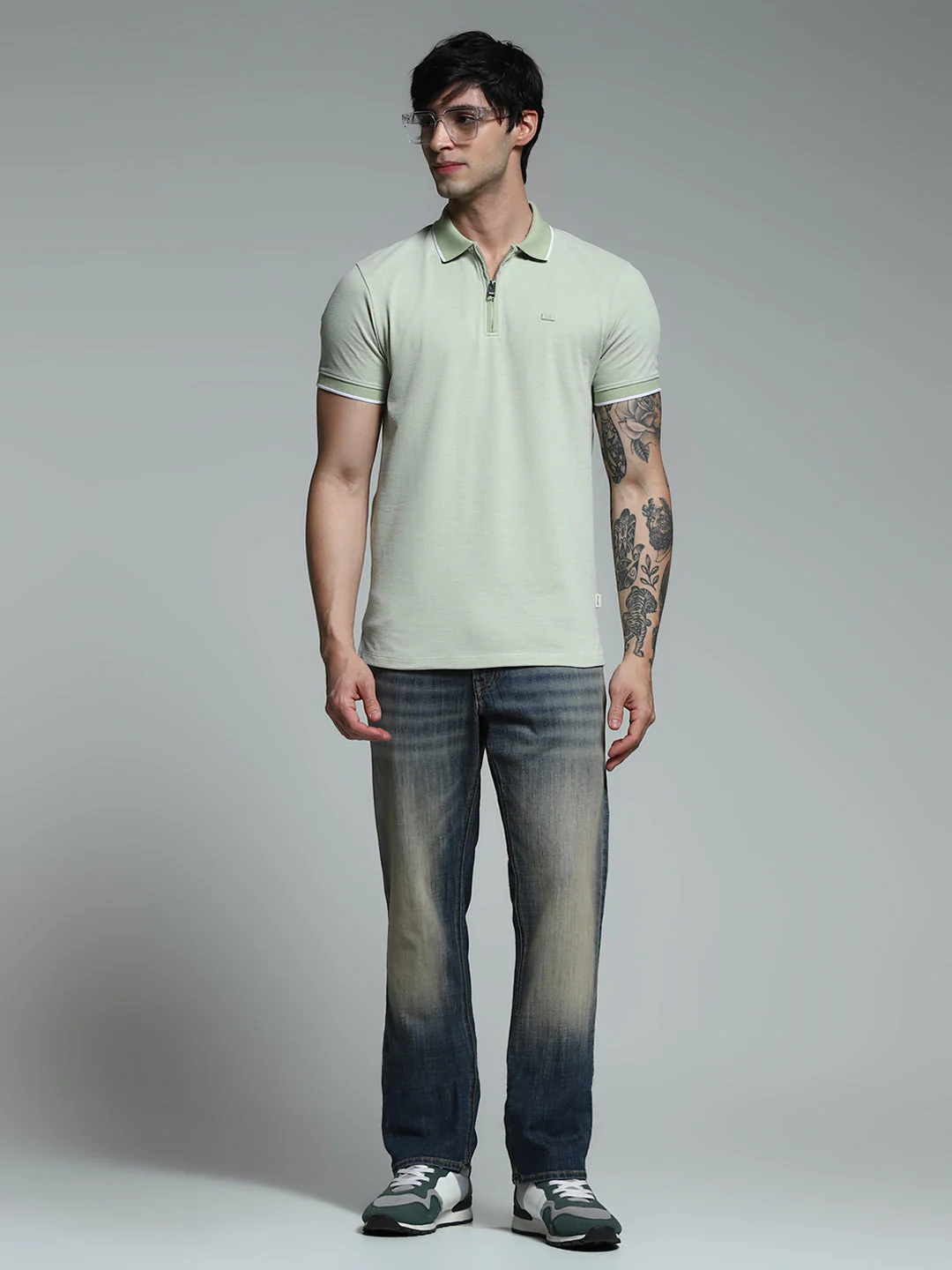 Green Slim Fit Polo - Image 6