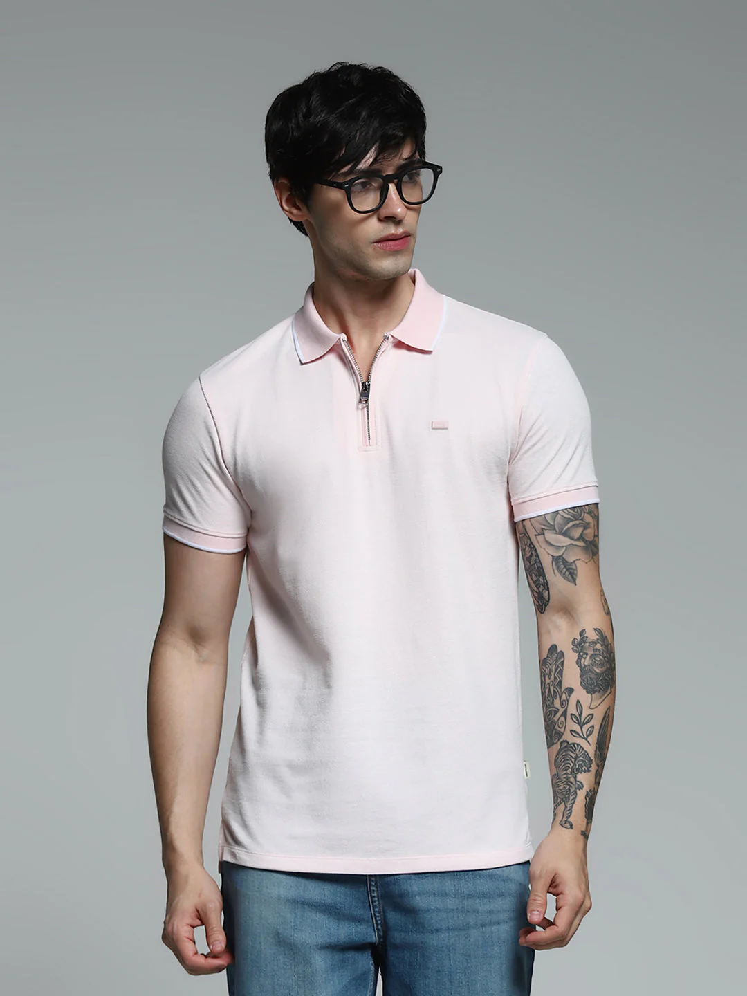 Light Pink Slim Fit Polo