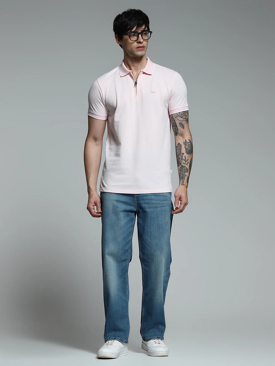 Light Pink Slim Fit Polo - Image 6